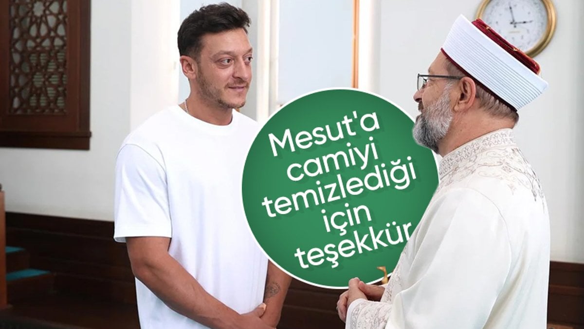 Mesut Özil, Diyanet İşleri Başkanı Erbaş ile bir araya geldi