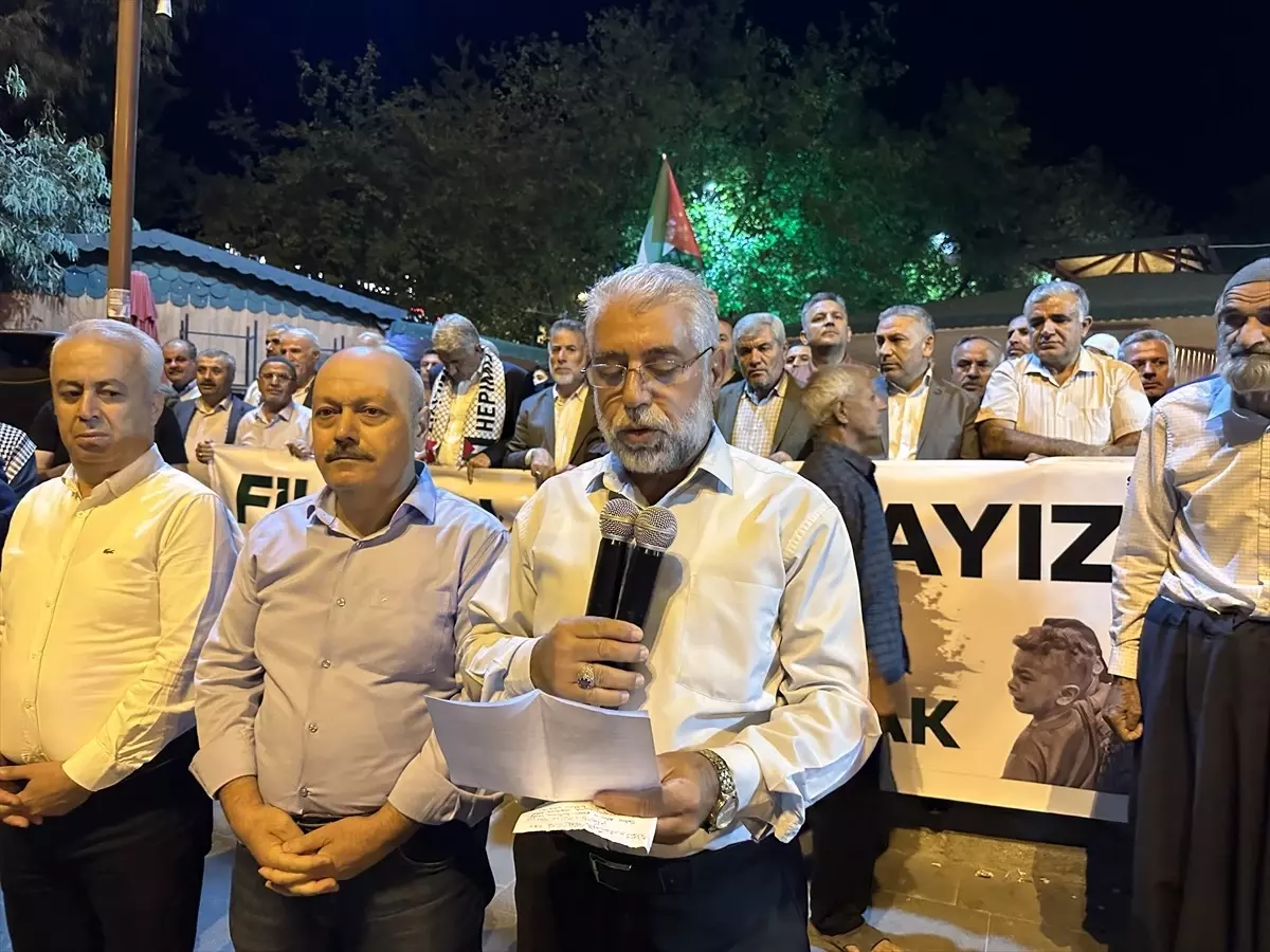 Adıyaman’da Filistin İçin Protesto