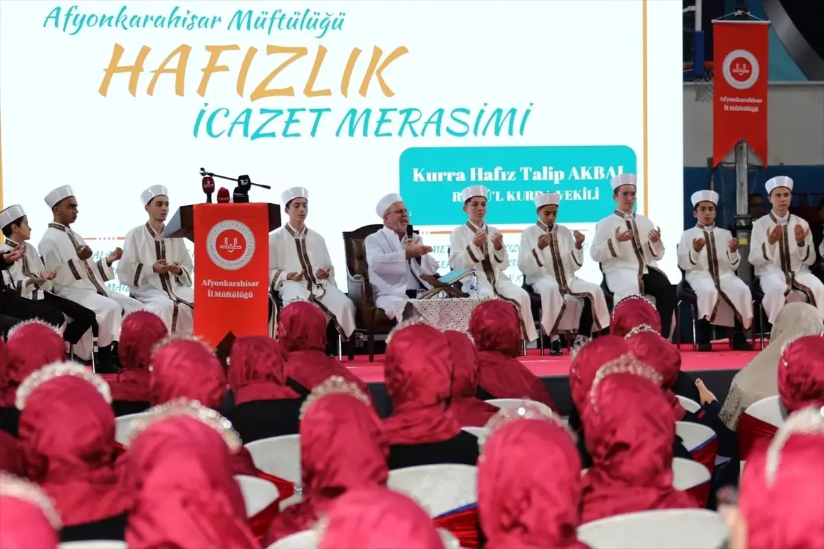 Afyonkarahisar’da Hafızlık İcazet Töreni