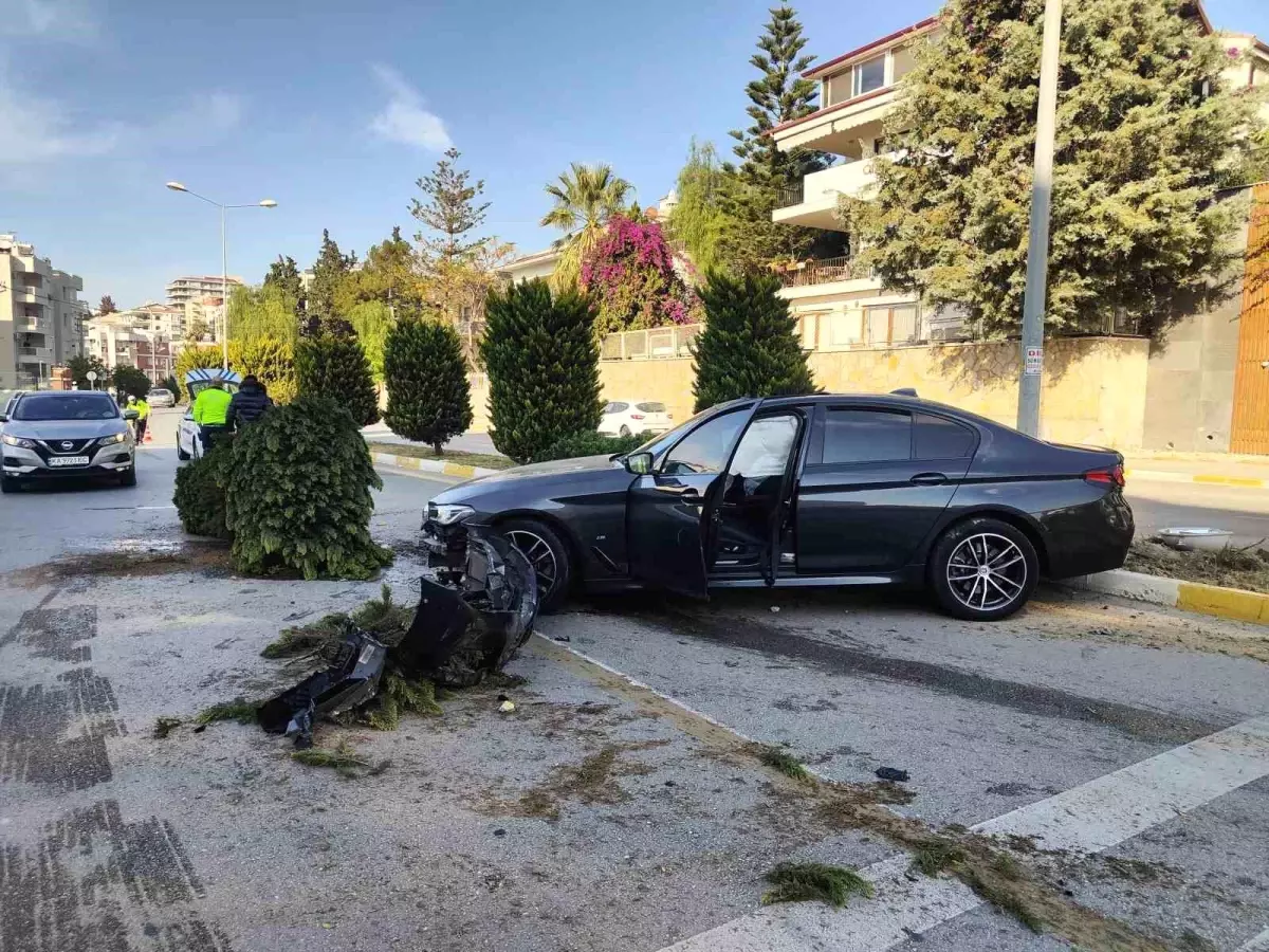 15 Yaşındaki Sürücü Kaza Geçirdi